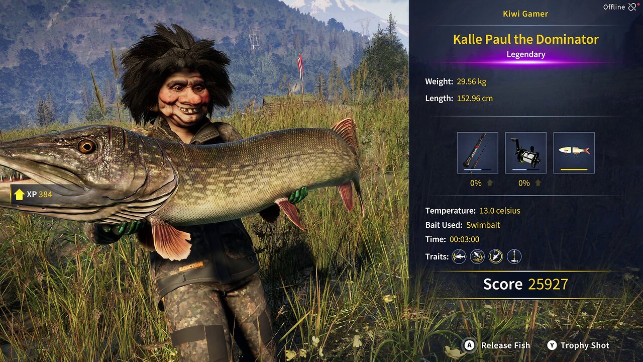 Legendary Fish Kalle Paul the Dominator COTW The Angler Trollspret Nature Reserve 3 October 2024