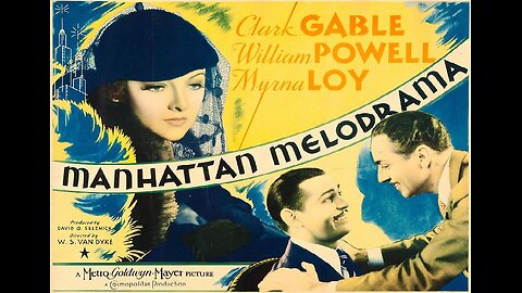 MANHATTAN MELODRAMA 1934 Two Lifelong Pals, One is a Gangster, the Other a D.A. FULL MOVIE in HD