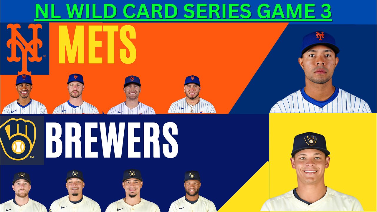 NL Wild Card Series GAME 3: Milwaukee Brewers vs. New York Mets LIVE PLAY-BY-PLAY (10-03-24)