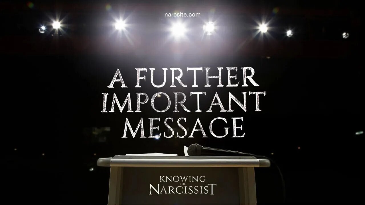 A Further Important Message