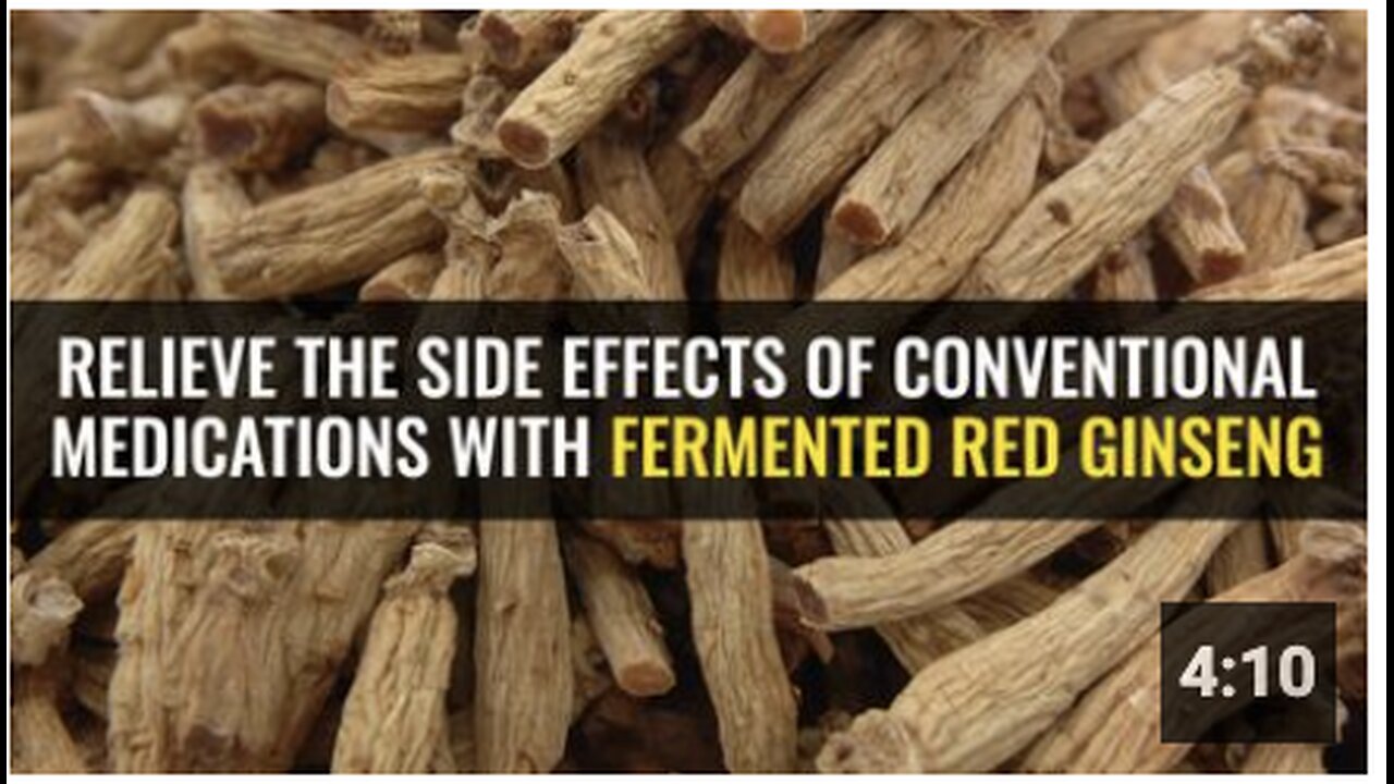 Relieve the side effects of conventional medications with fermented red ginseng