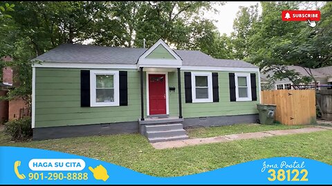 Buena, Bonita, y Barata! Casa de Venta en Memphis, TN 38122 (Disponible)