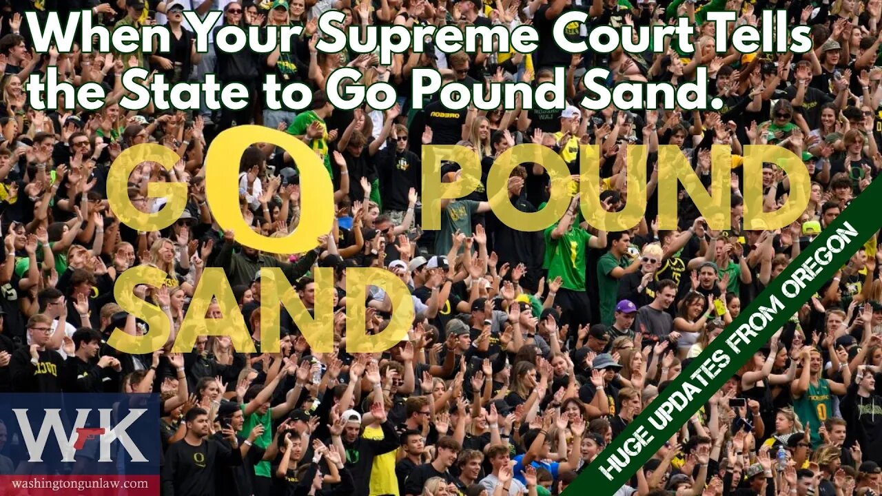 When Your Supreme Court Tells the State to Go Pound Sand