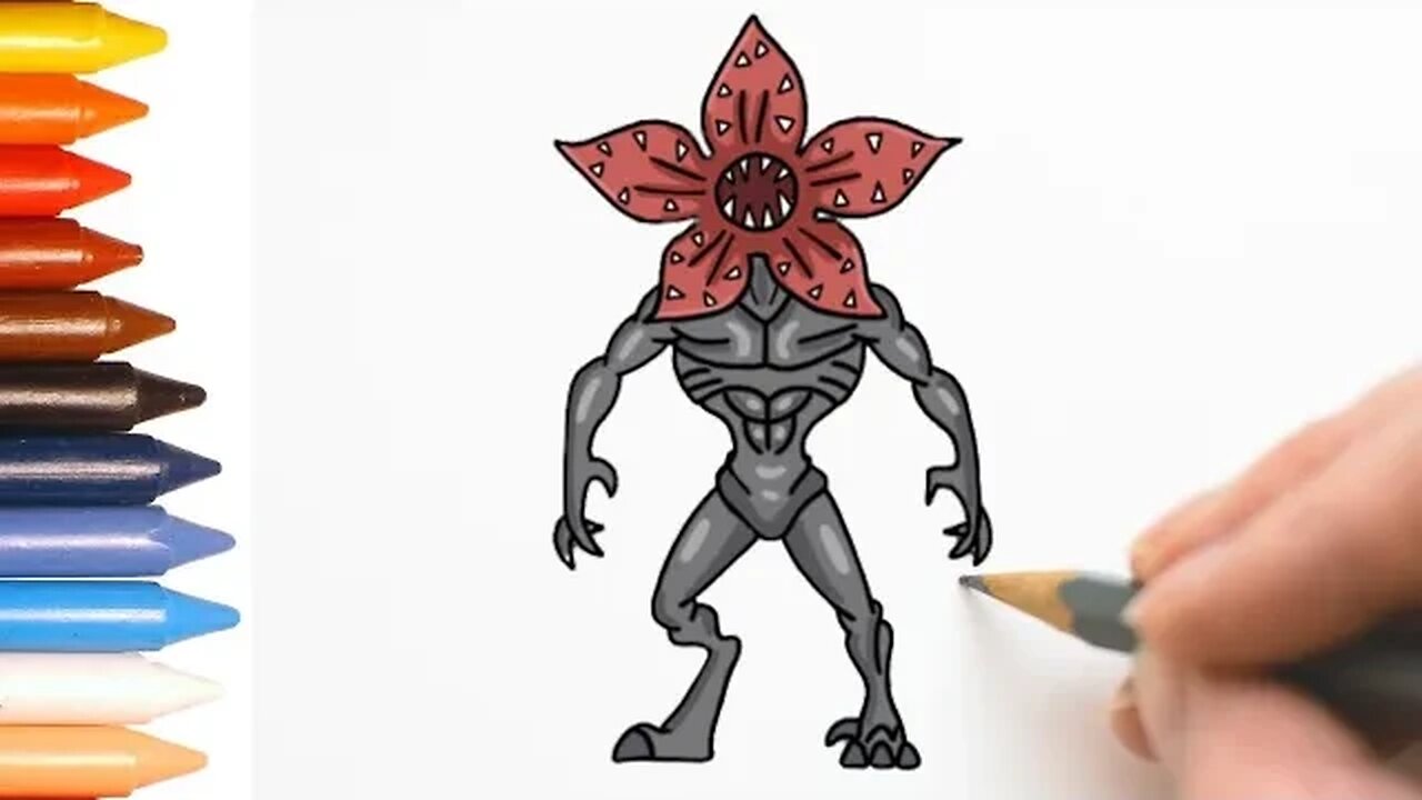 COMO DESENHAR DEMOGORGON - STRANGER THINGS - FÁCIL - PASSO A PASSO