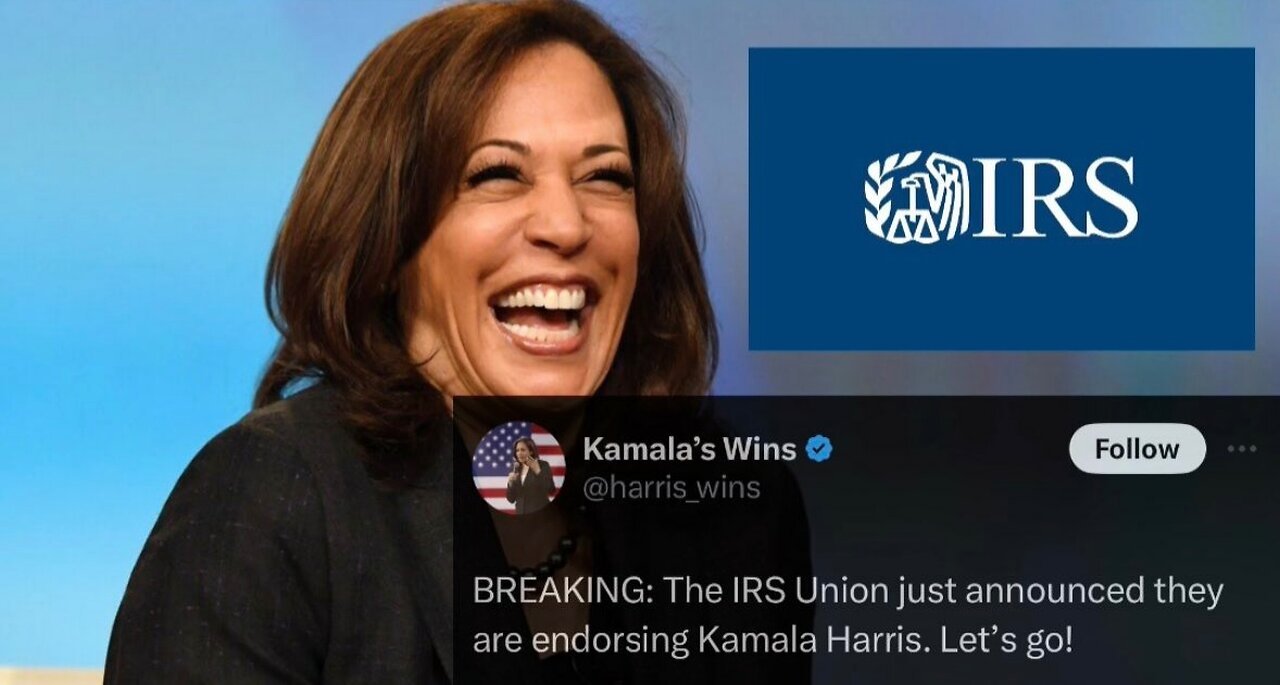 Democrats Fear Pollsters Are Undercounting Trump & Kamala Endorsed By IRS Union