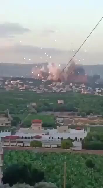 Israel now bombing south Lebanon