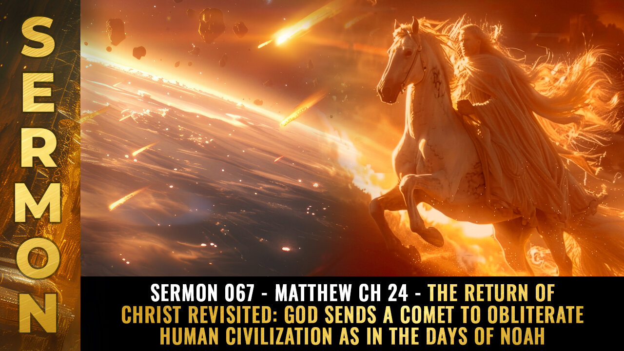 Mike Adams Sermon 067 - Matthew Ch 24 - The return of Christ revisited: God sends a COMET to obliterate human civilization as in the days of Noah