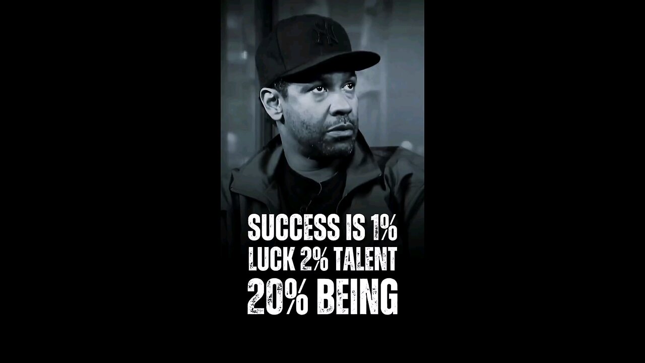 success is 1% luck