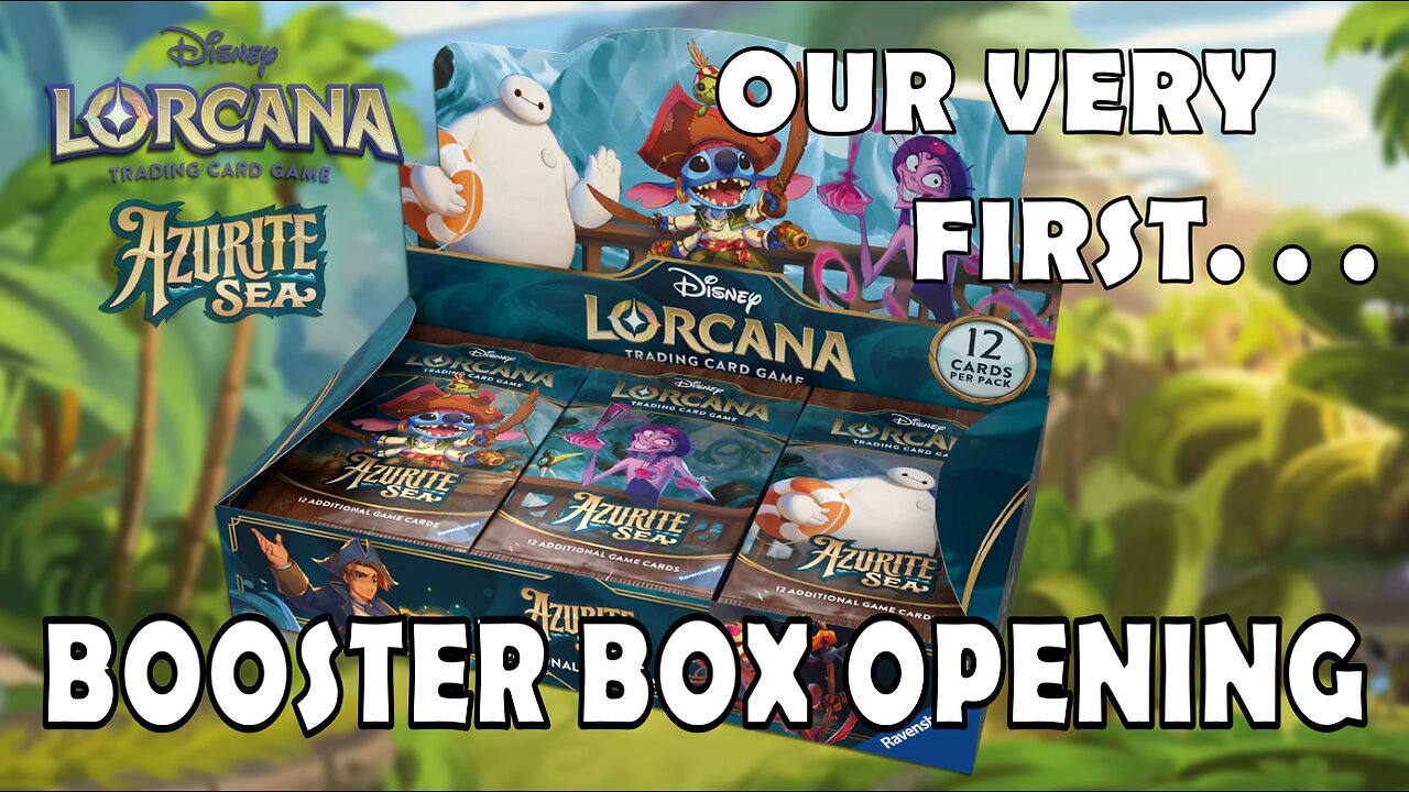 Opening a Booster Box of DISNEY LORCANA AZURITE SEA! Our FIRST TIME!