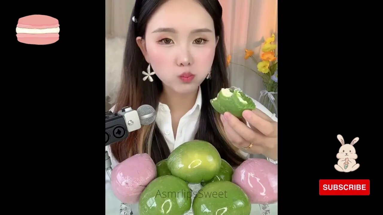 Mukbang Asmr kuaishou mochi #kwaimukbangshow #mukbang #asmr #crepecake #chinese #durian #asmreating