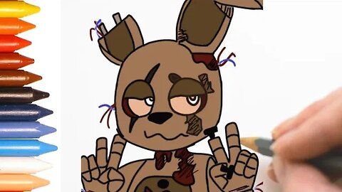 COMO DESENHAR SPRING BONNIE - FIVE NIGHTS AT FREDDY'S - FÁCIL