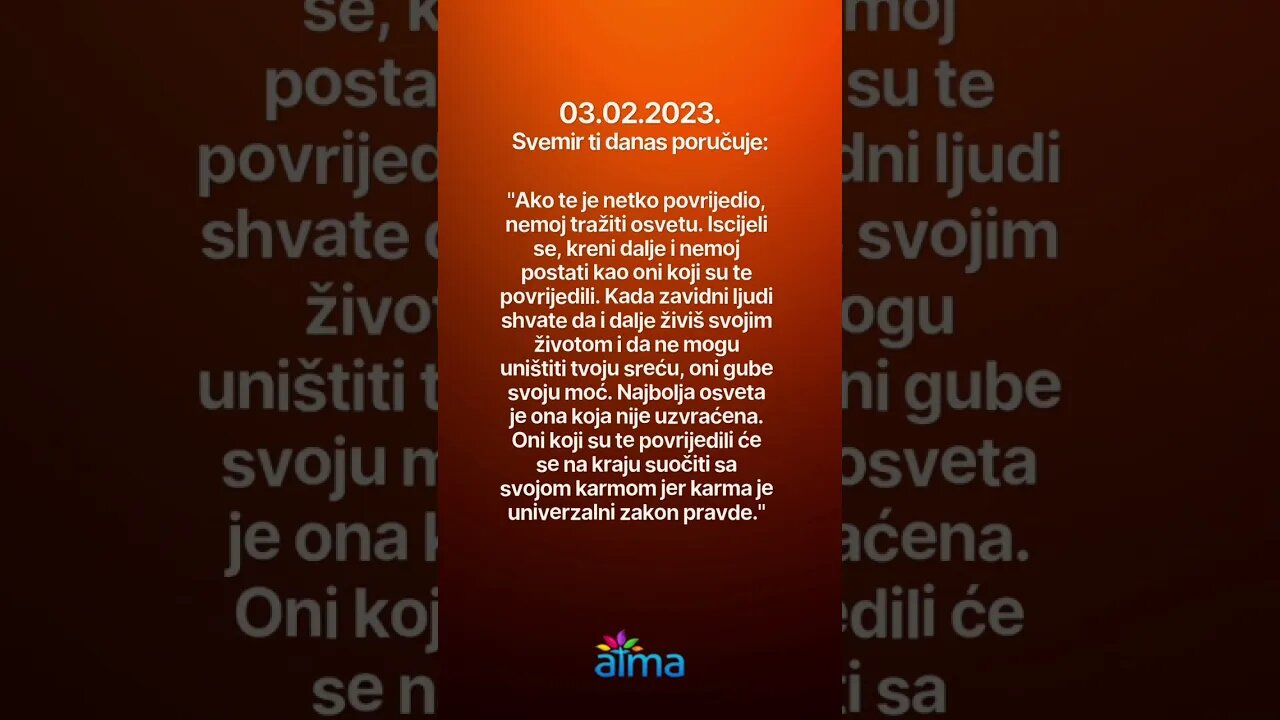 Poruka Svemira 03.02.2023. 💙