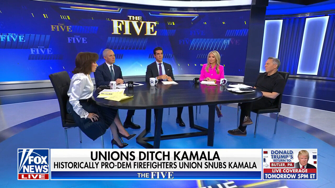 'The Five': Historically Pro-Dem Firefighters Union Snubs Kamala Harris