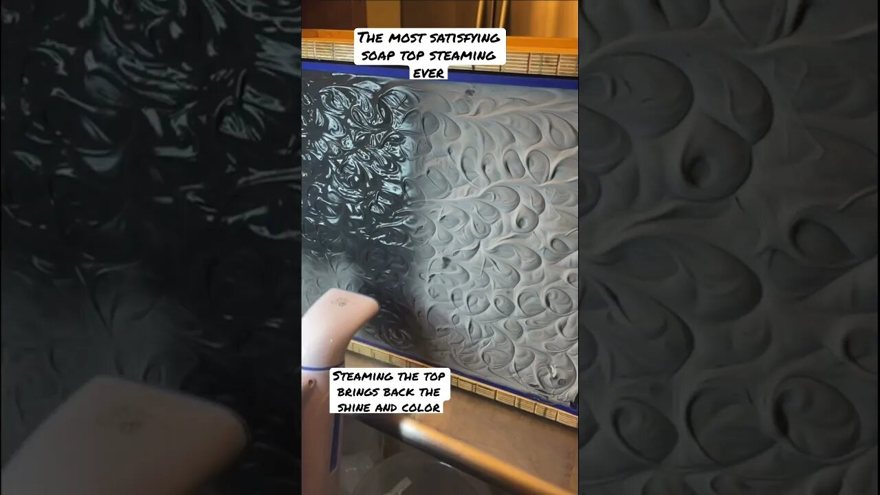 #soap #warmandfuzzysoapery #lifeisshortusethegoodsoap #soapsteaming #charcoalsoap