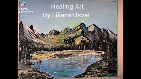 Healing Art Landscape Acrylic Paintings by Liliana Usvat