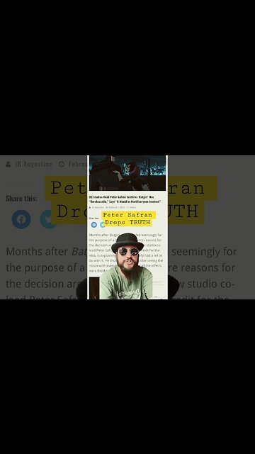 New DC Studios Head ROASTS Batgirl Movie