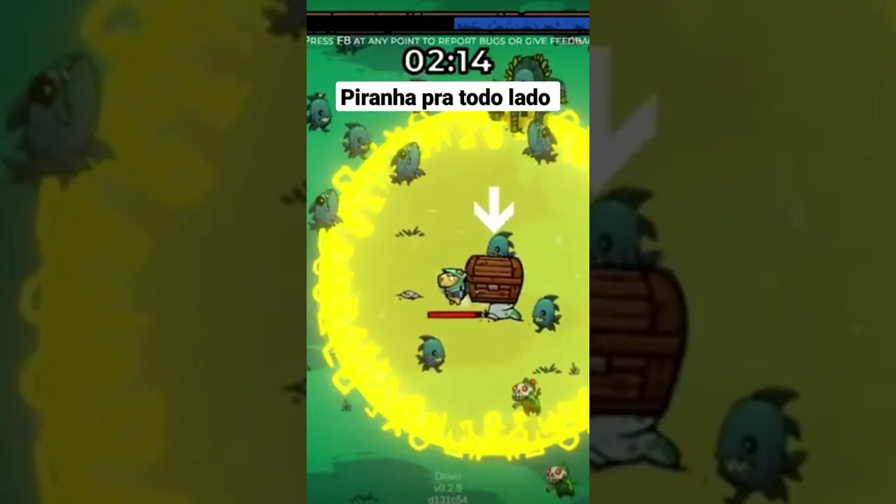 Fuja das piranhas #extremelypowerfulcapybaras #vampiresurvivor #roguelike #scarlettower #shorts