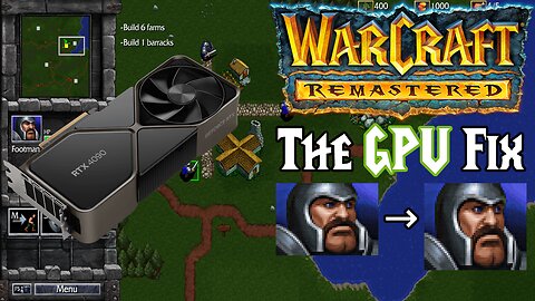 How to play Warcraft 1 Remastered with TALL PIXELS using GPU scaling