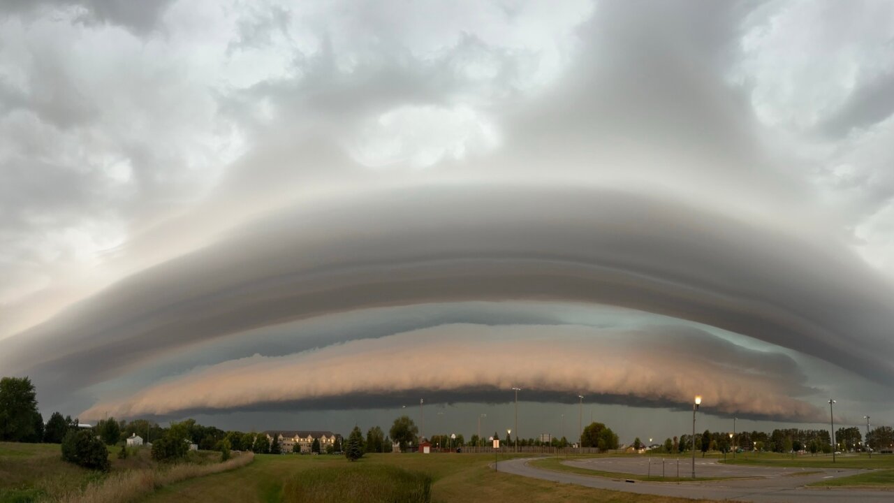 Beautiful and Mean Looking Storm Approaching Isanti, Minnesota