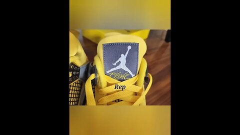 Jordan 4 Lighting Real vs Rep