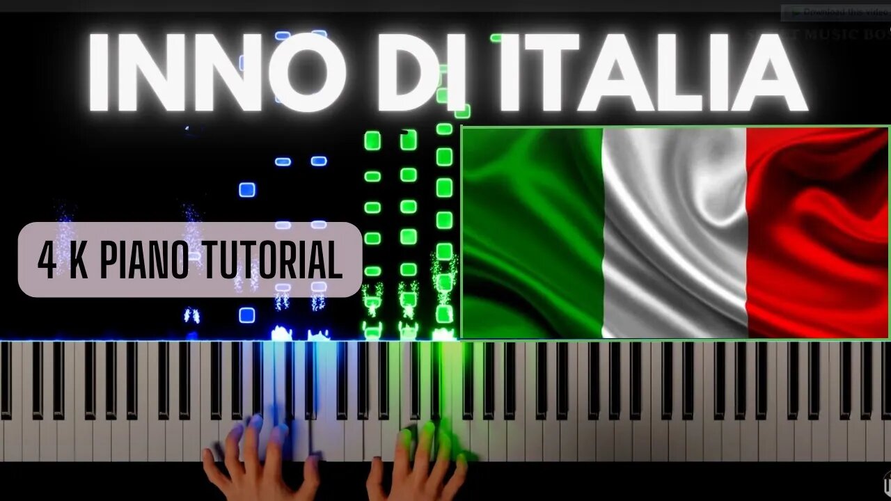 Italian Anthem - 4K Piano Tutorial #pianotutorial #rushe #learnpiano