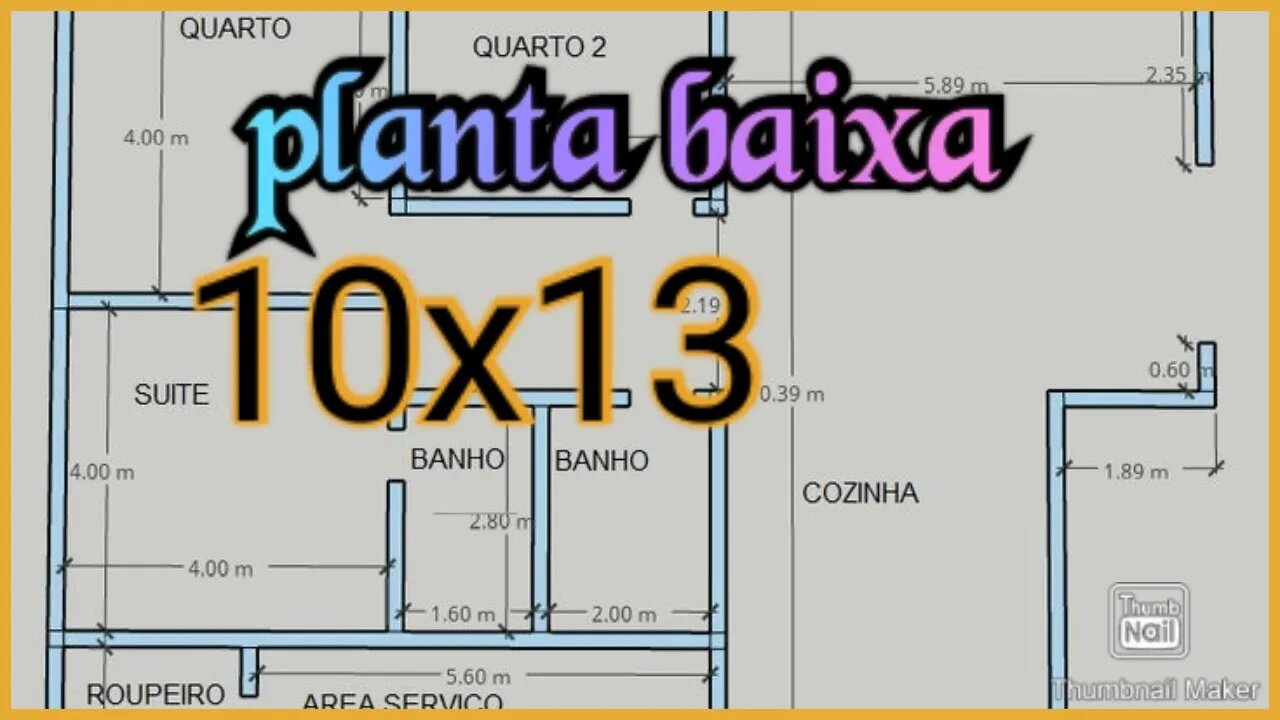 planta baixa 10x13 com suite