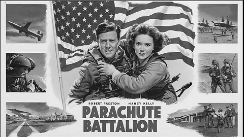 PARACHUTE BATTALION (1941) Robert Preston, Nancy Kelly & Edmond O'Brien | Drama, Romance, War | B&W