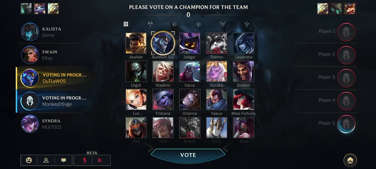 wildrift all for one kalista vs warwick