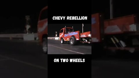 Chevy Rebellion Wheelstander On Two Wheels! #shorts