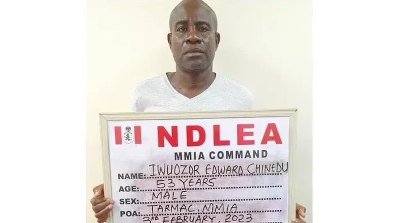 Nigerian man arrested after cocaine & heroin were found concealed neatly in his traveling bag.