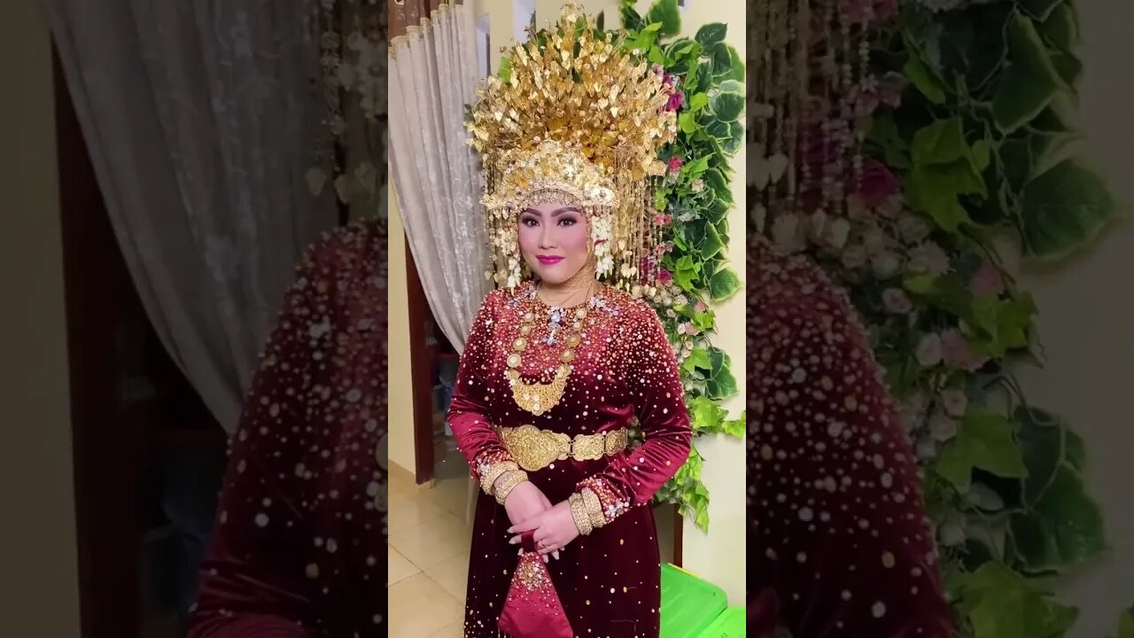 Cantik & Elegant ! Pengantin Pakaian Adat Sumatera Selatan - Indonesia #shorts #short #shortvideo