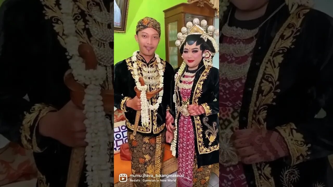 Senyum Bahagia Pengantin Pakaian Adat Jawa - Indonesia #shortvideo #shortsvideo #short #shorts