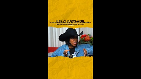 @kellyrowland comparing myself to what everyone was doing made me stuck