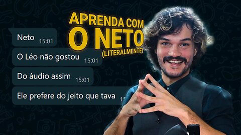 Remover eco do áudio - Aprenda com o Neto (literalmente)