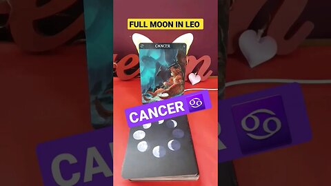 Cancer | Full Moon in Leo | It's time to take action #shorts #guidancemessages