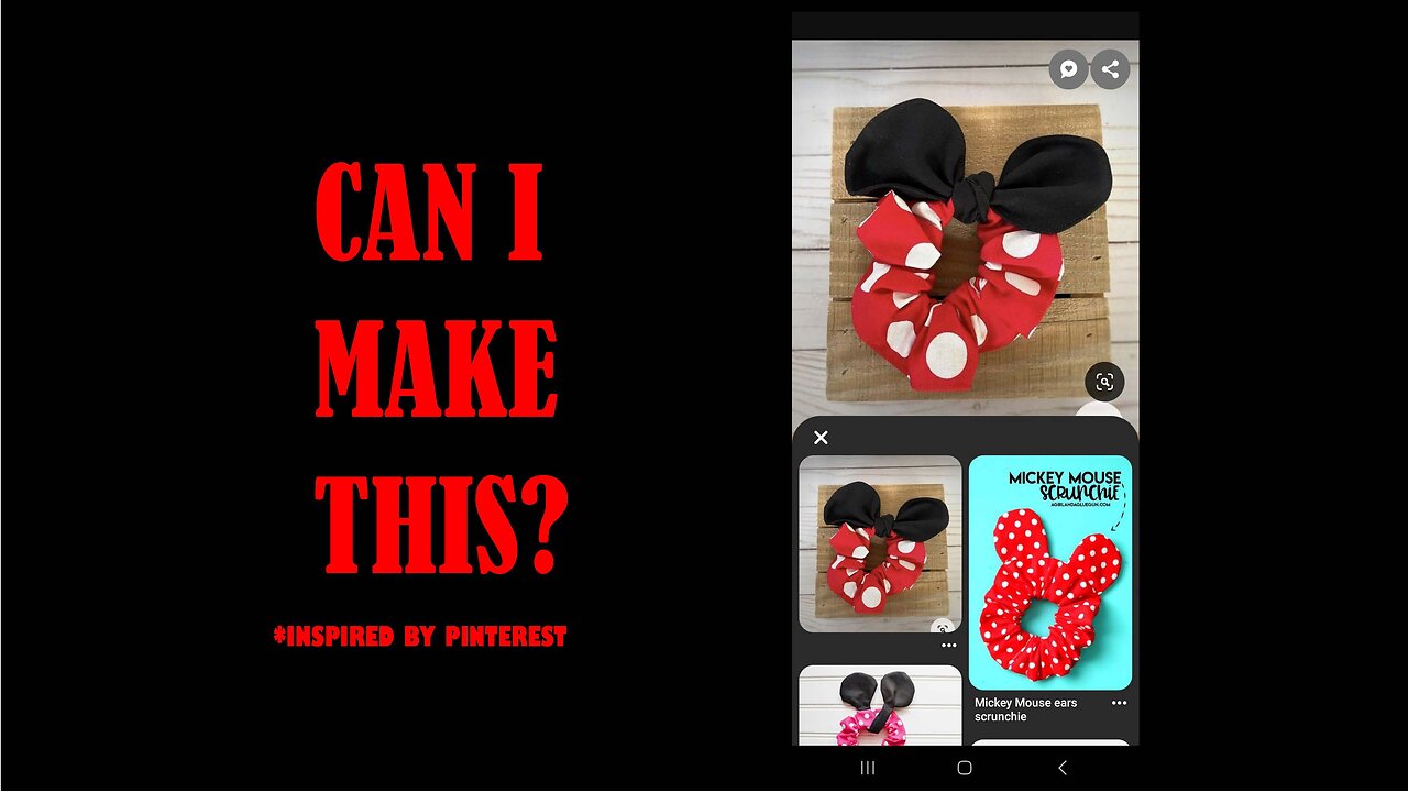 Mickey Mouse Skirt and Scrunchie | Sewing | Handmade | Disney Outfit