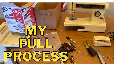How I Make $$$ Taking Apart Sewing Machines To Sell On Ebay.