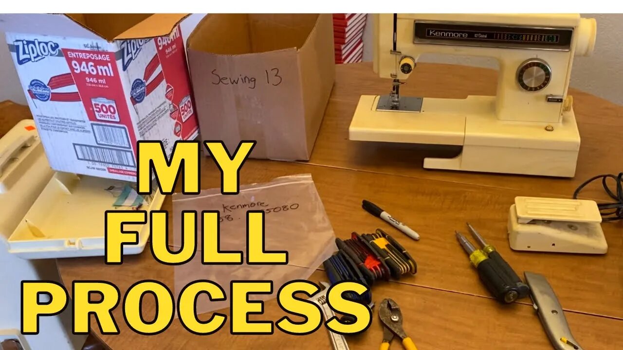 How I Make $$$ Taking Apart Sewing Machines To Sell On Ebay.