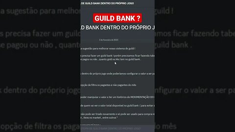 KAKELE : SISTEMA DE GUILD BANK ?