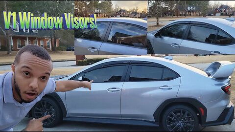 Installing AeroFlow Dynamics V1 Window Visors On 2022 WRX!