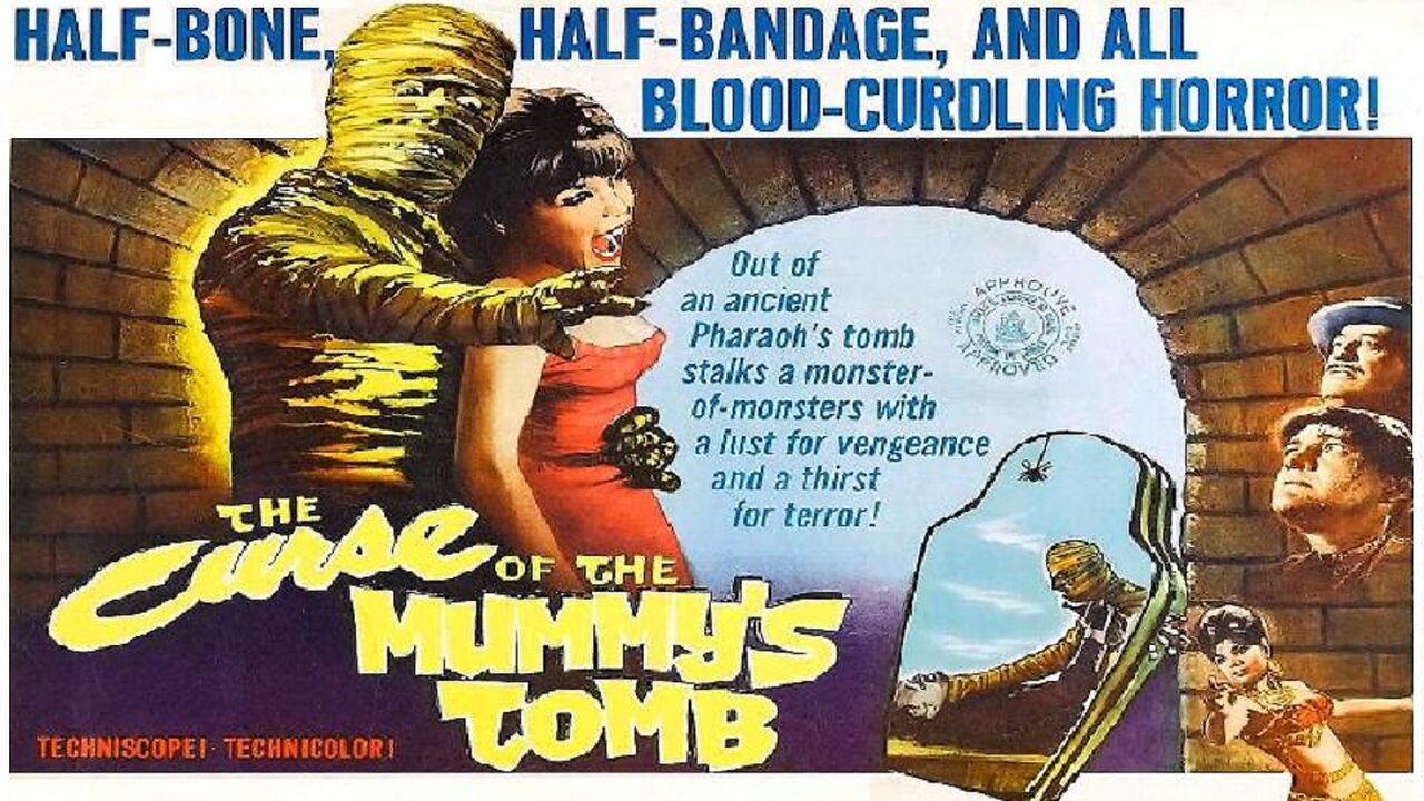 THE CURSE OF THE MUMMY'S TOMB 1964 The Murderous Mummy Revived for More Mayhem FULL MOVIE HD & W/S