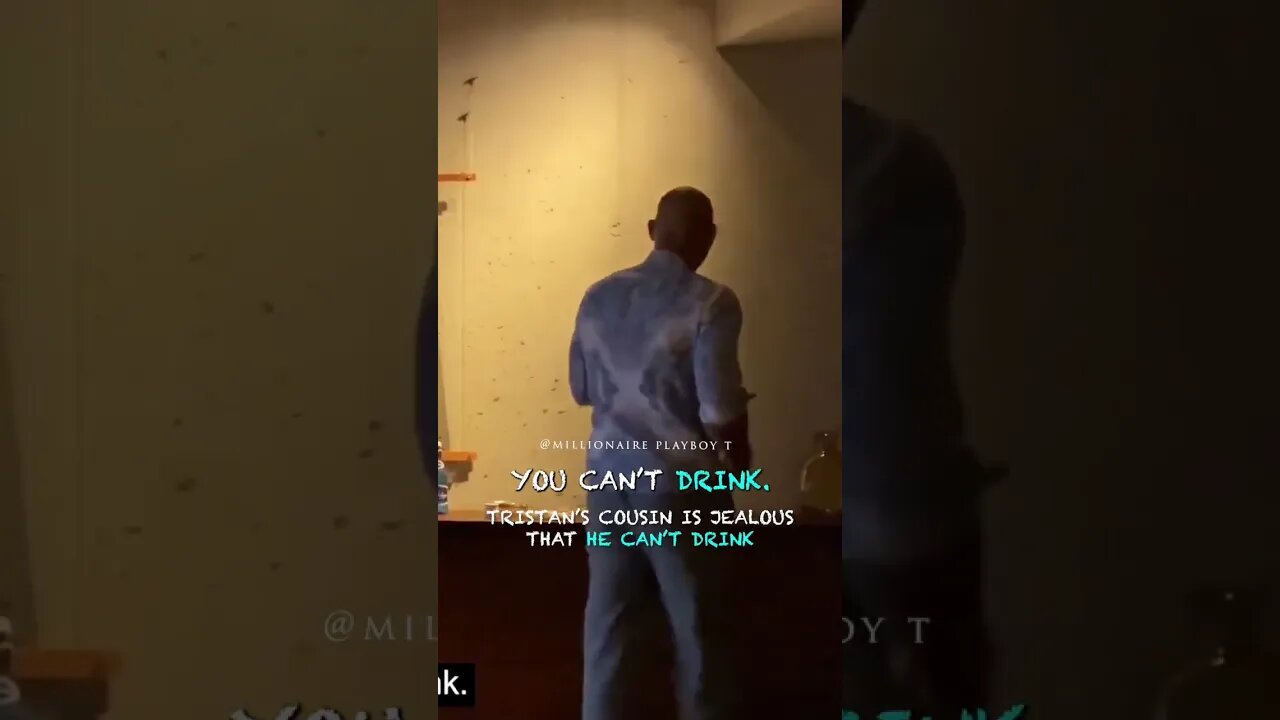 Tristan Tate’s Cousin Is Jealous He Can’t Drink #Shorts