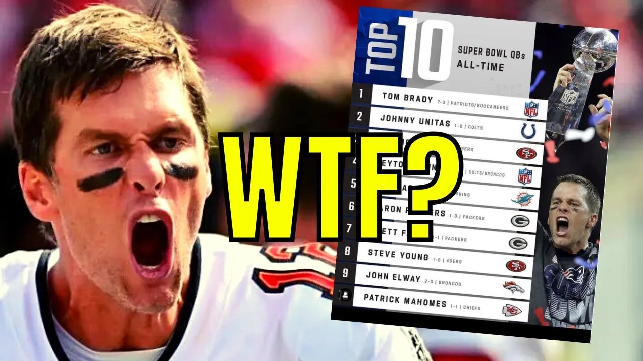 NFL Network Gets DESTROYED For TERRIBLE Top 10 Super Bowl QBs List