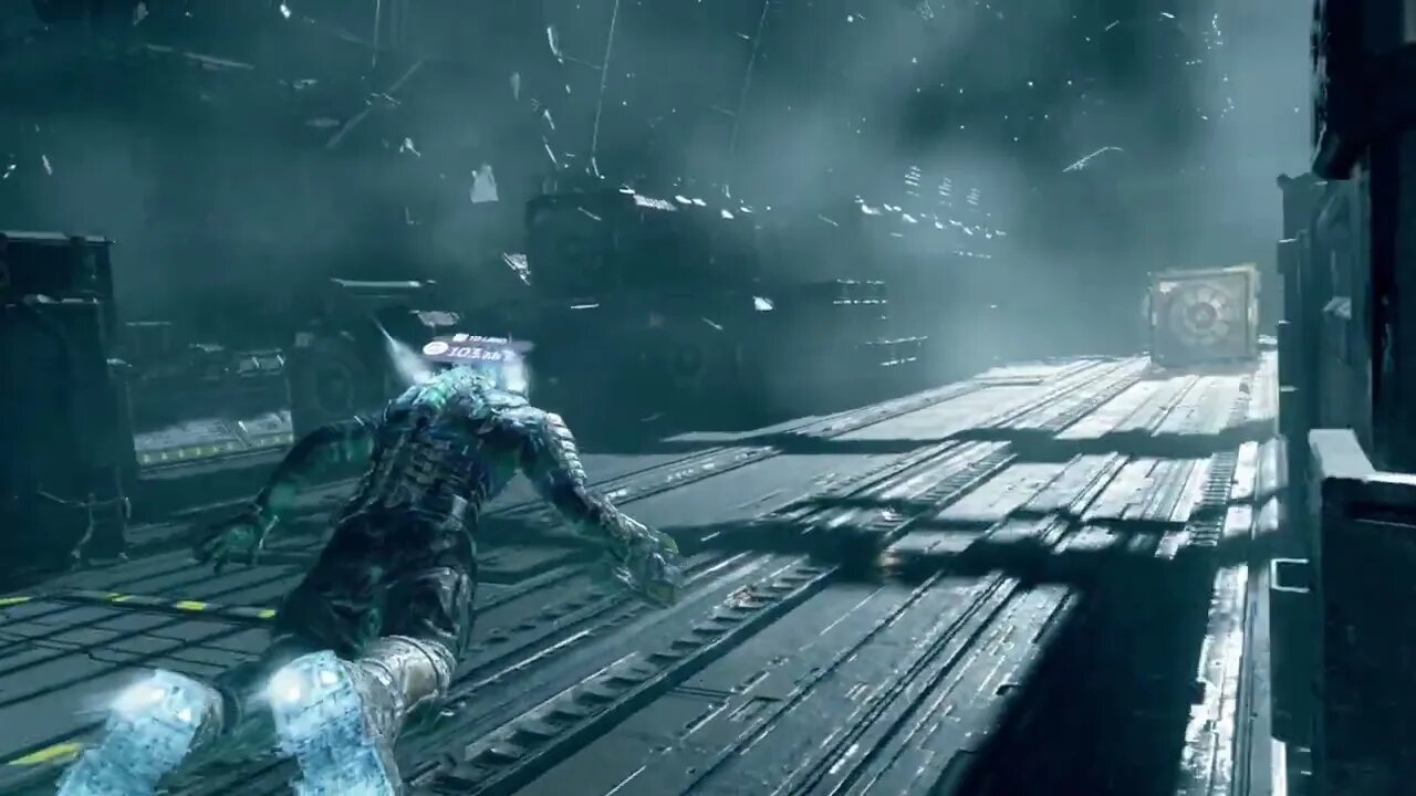 Dead Space Remake - Space walk across hanger