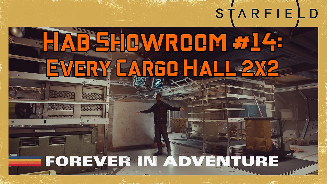 Starfield Hab Showroom 14: Every 2x2 Cargo Hall