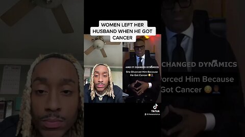 Man get CANCER and gets DIVORCED! #shorts #men