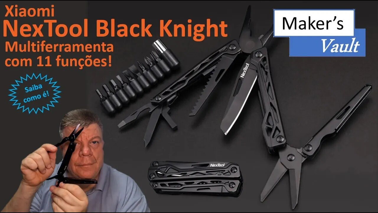 Xiaomi Nextool Black Knight: Ferramenta múltipla com 11 funções! Super útil e prática!