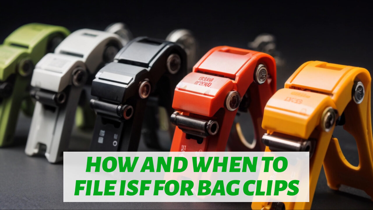 Mastering ISF Filing for Bag Clips: A Key Step for Smooth Customs Clearance!