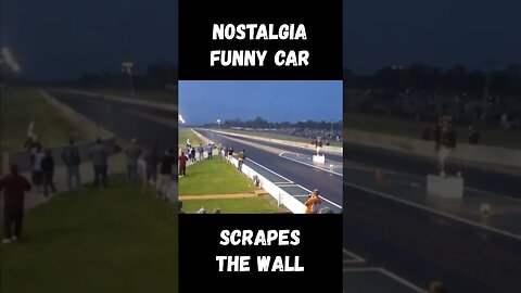 Nostalgia Funny Car Crashes Into The Wall! #shorts