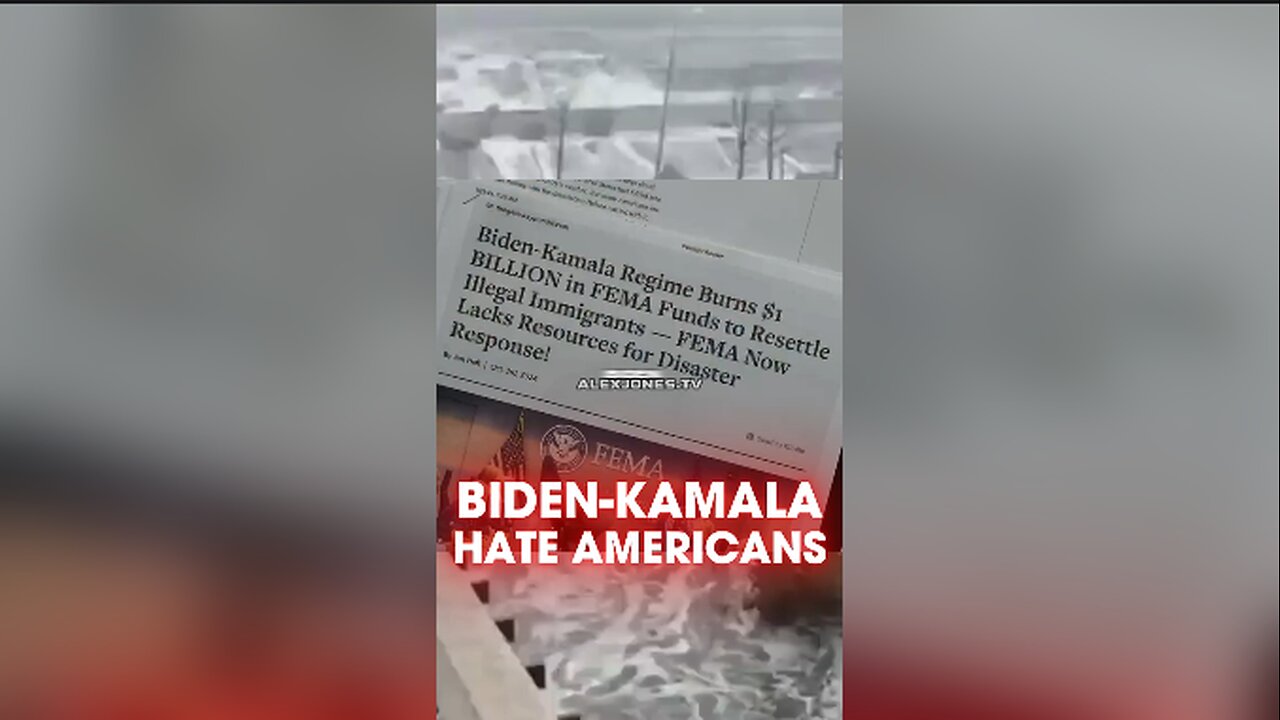 Alex Jones: Biden-Kamala Regime Have Supplies For Illegal Invaders, Not Americans - 10/3/24